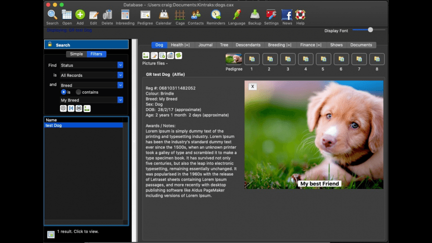 dog breeding software for mac